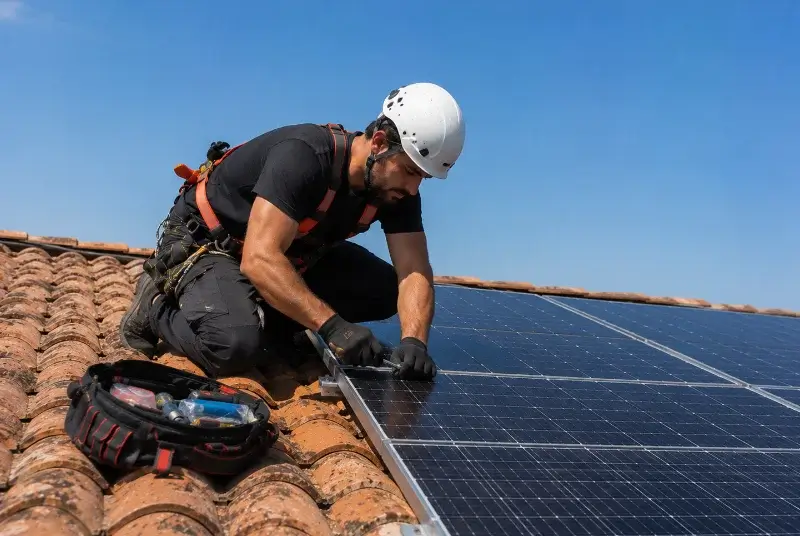 Maintenance et monitoring de panneaux solaires à Saint-Jean-de-Monts